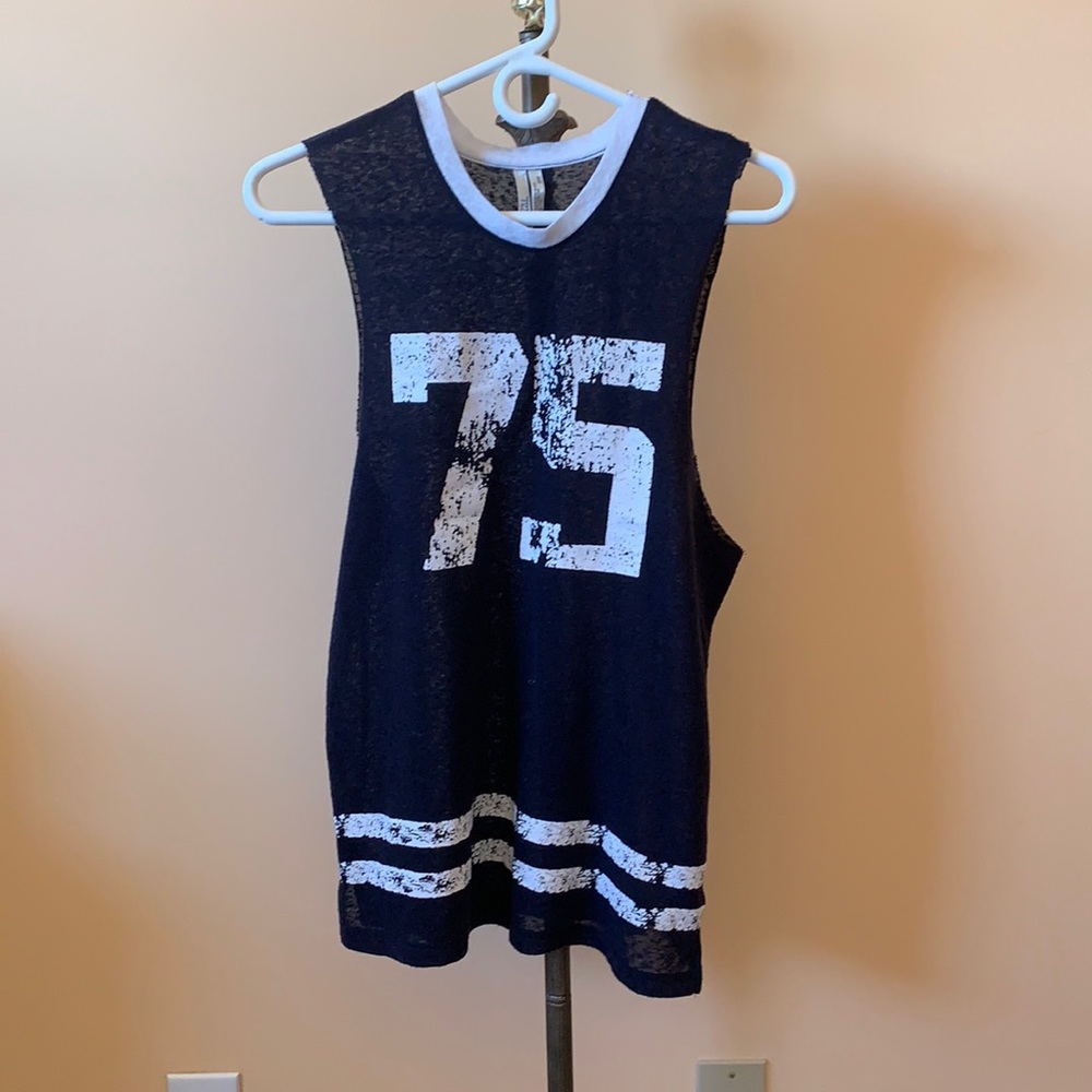 Blue Sleeveless Top